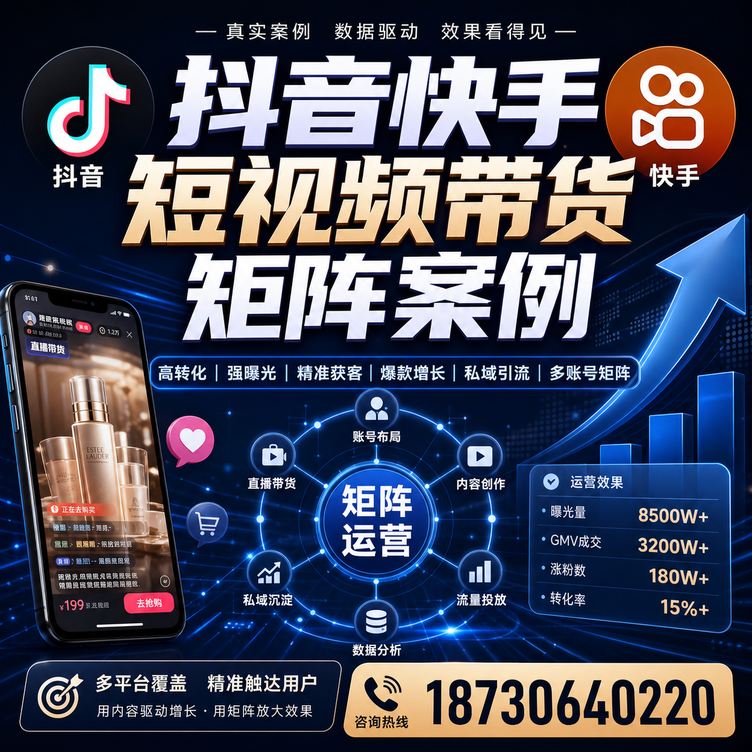 烟台短视频带货团队多平台矩阵自动分发案例