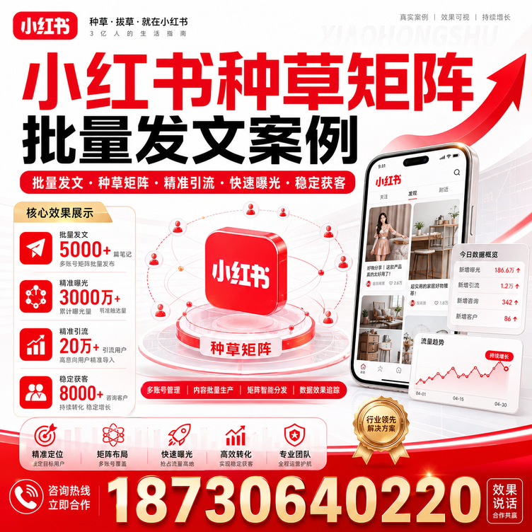 烟台小红书种草矩阵批量发文案例